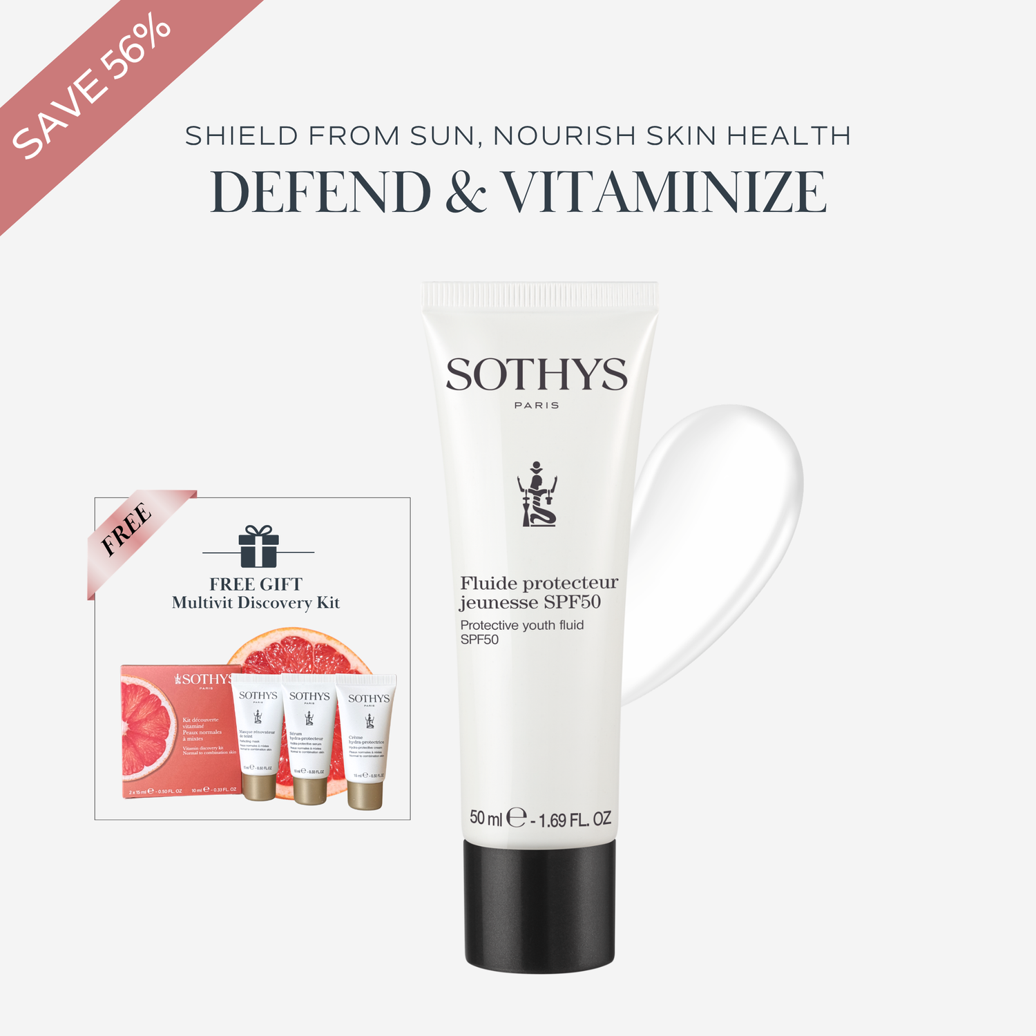 Protective Youth Fluid SPF50 50ML + Multivit Discovery Kit SET
