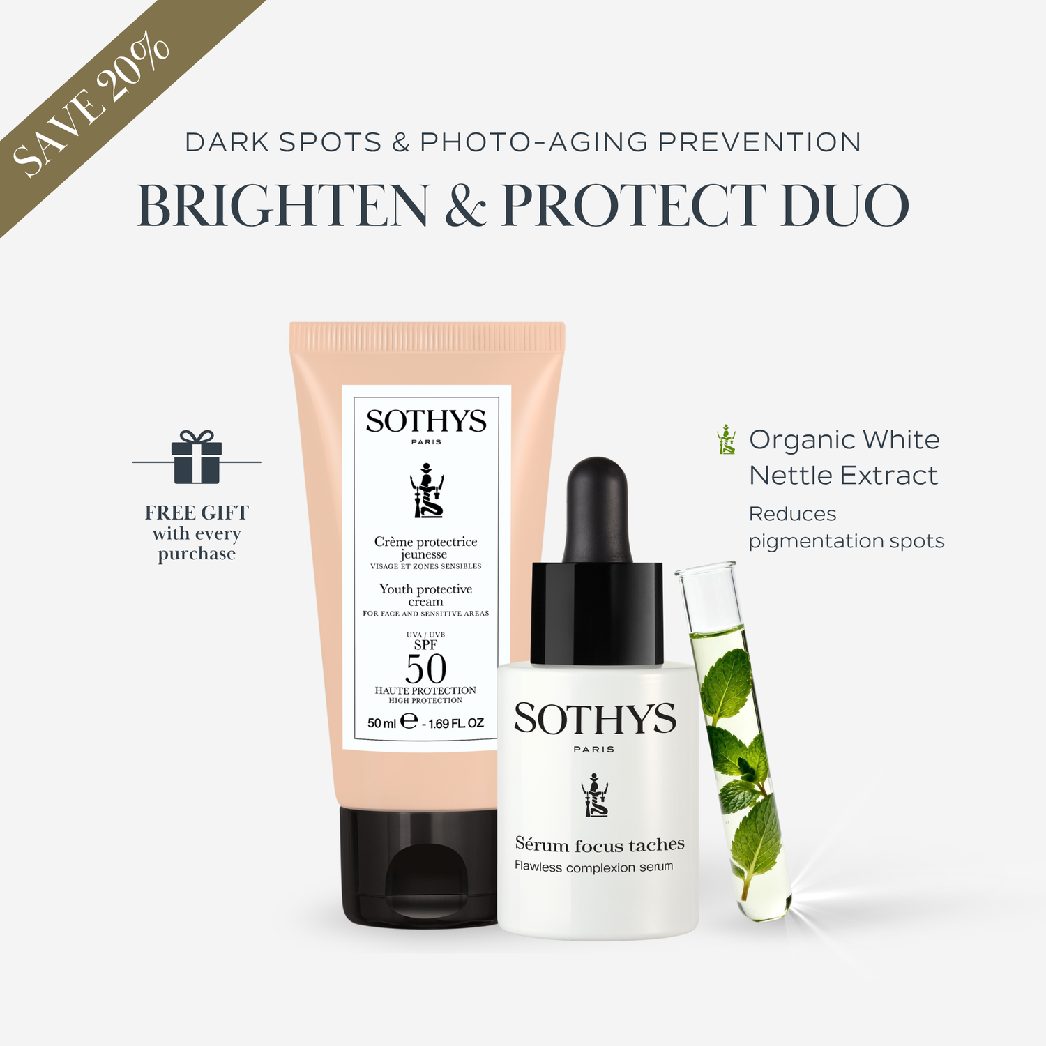 Flawless Complexion Serum 30ML + Youth Protective Cream SPF50 50ML SET