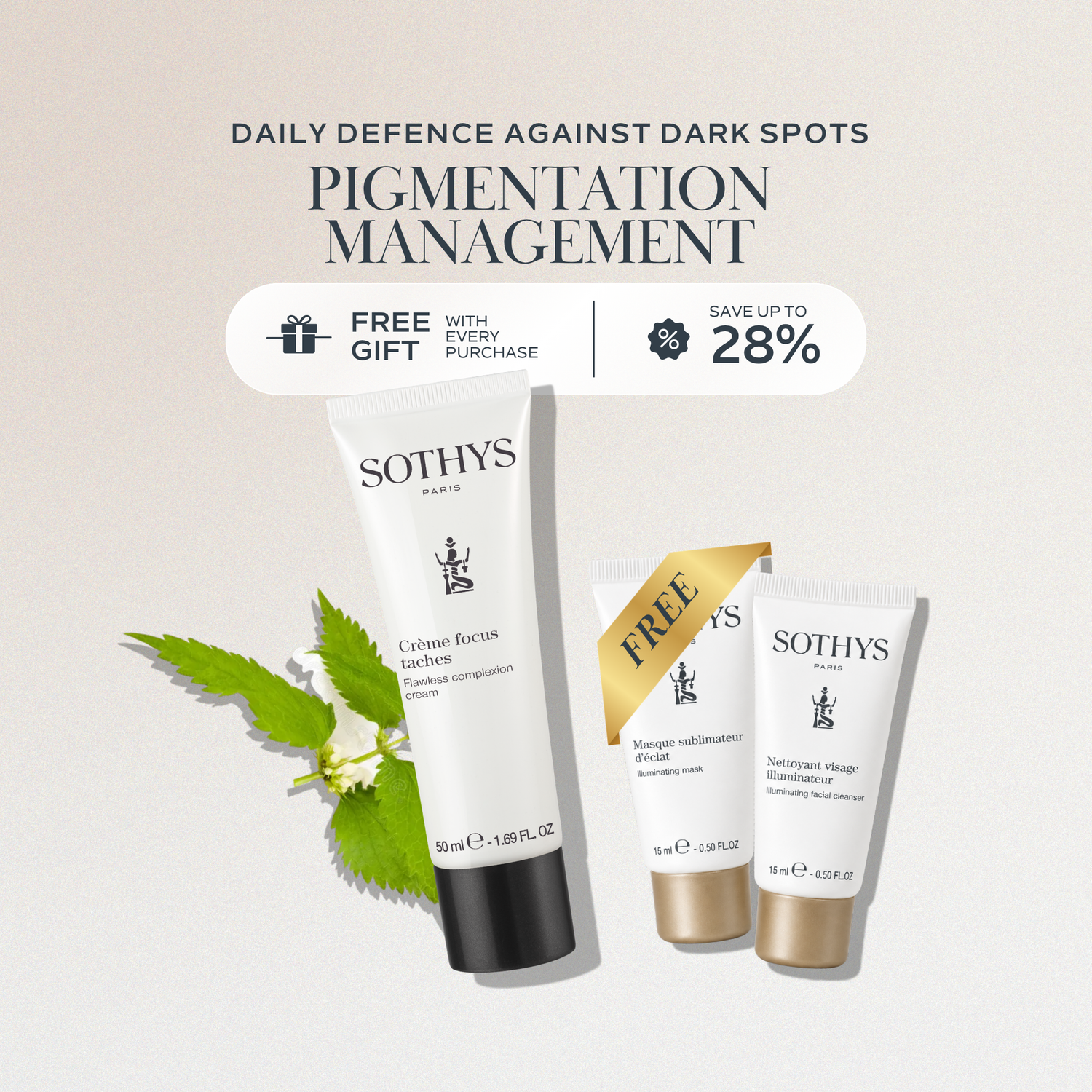 Flawless Complexion Cream 50ML + Illuminating Facial Cleanser 15ML + Illuminating Mask 15ML SET