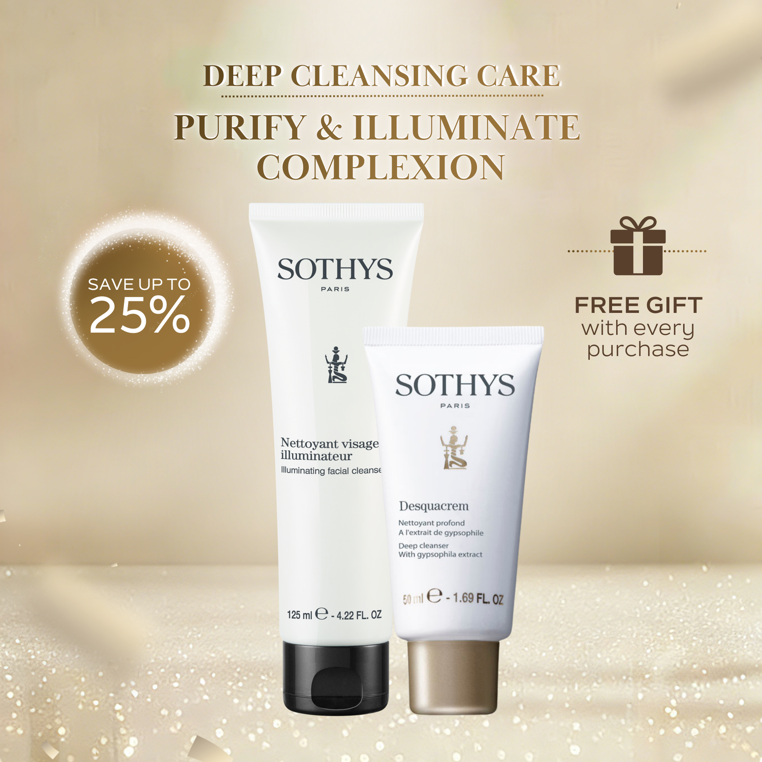 Desquacrem 50ML+ Illuminating Facial Cleanser 125ML SET