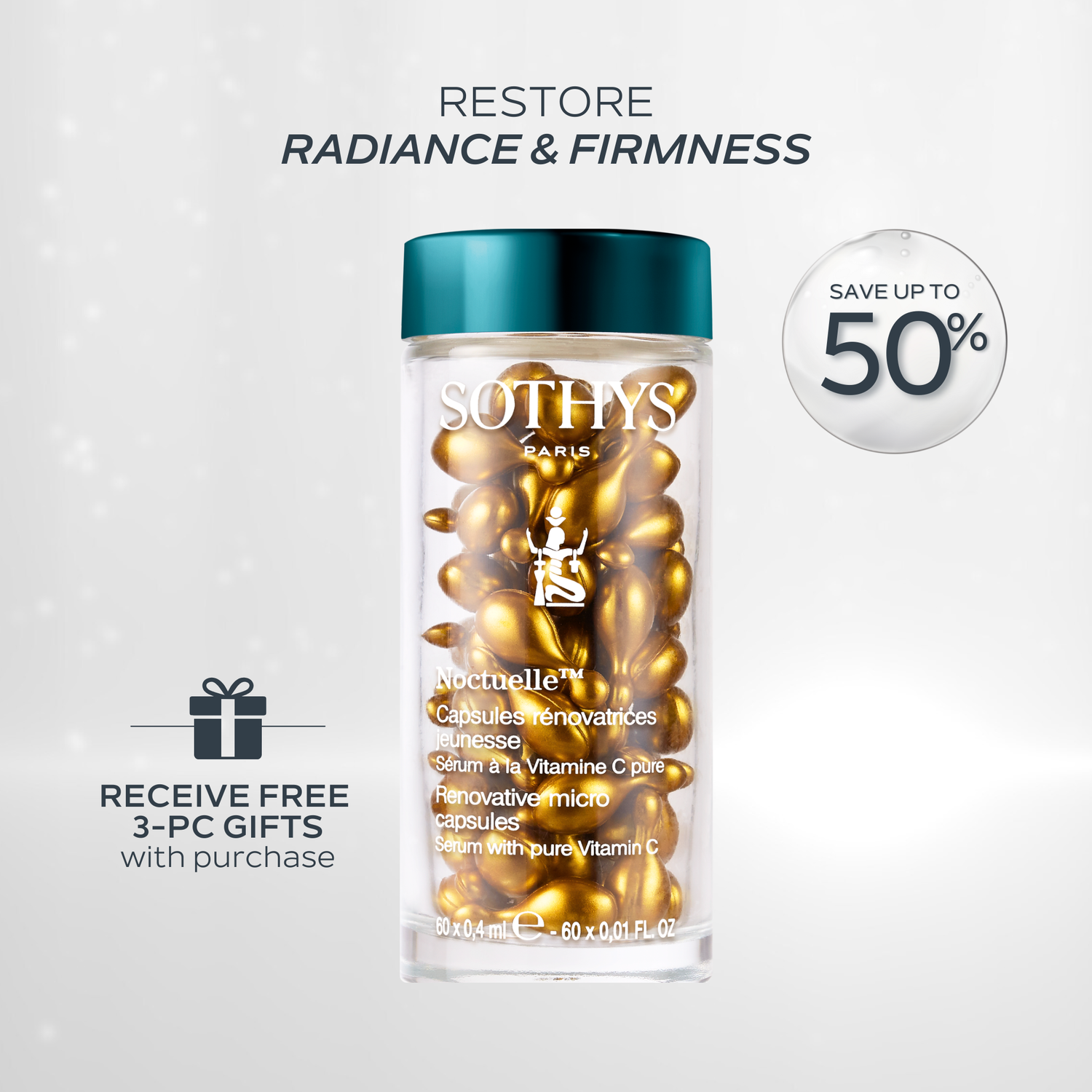 Noctuelle™ Renovative Micro Capsules Serum with 20% Pure Vitamin C 0.4 ML×60 SET